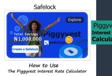 Piggyvest Interest Rate Calculator